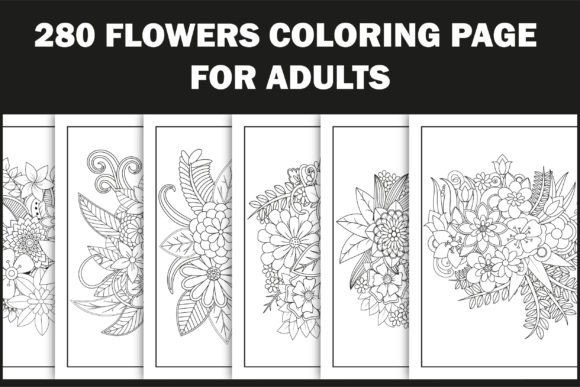 280 Doodles Flowers Graphics for Bloggers and Publishers