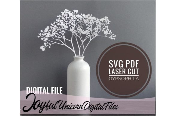 Baby s Breath SVG Laser Cut Flower for Laser Cutting and Other Art Amp