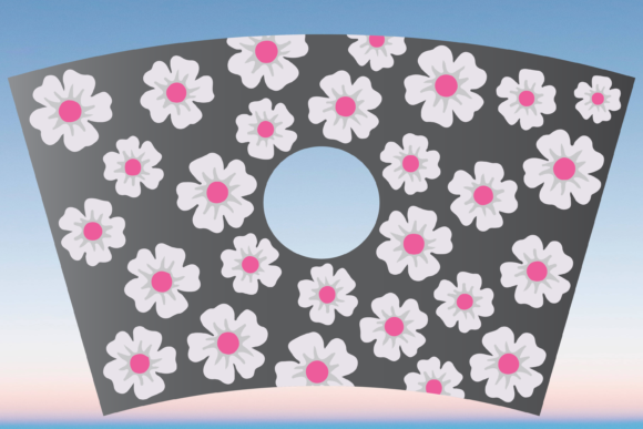 Cute Flowers Starbucks 24oz Cup Wrap Graphic