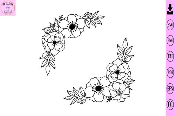 Floral Corner Svg For Creative Crafters