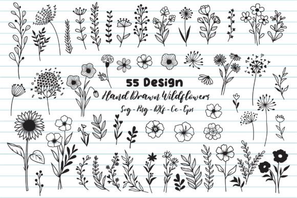 Flower Svg Bundle for Creative Graphics and Crafts