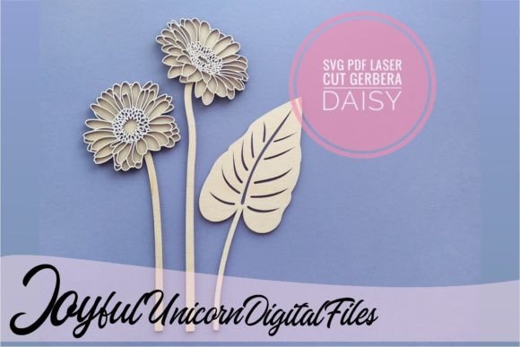 Gerbera Daisy for Laser Cutting and Other Art Amp