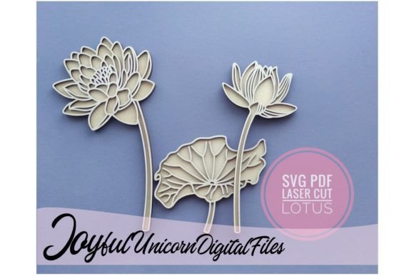 Lotus SVG Laser Cut Flower: A Versatile Design Asset for Branding and Marketing