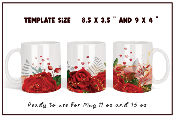 Red Rose Flowers Coffee Mug Sublimation: A Graphic Designer’s Take