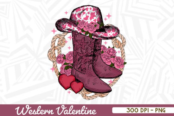 Valentine Boots Cowgirl Hat and Roses