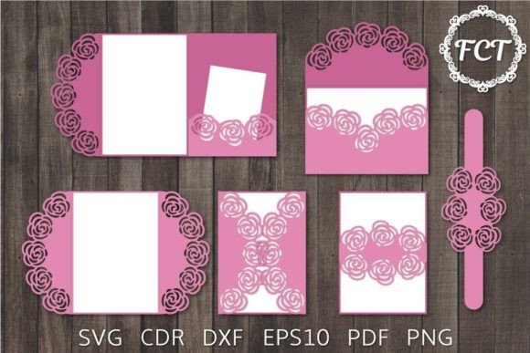 Wedding Laser Cutting Invitations Set